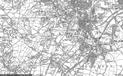 Historic Ordnance Survey Map of Oldbury, 1902