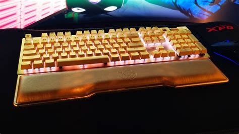 ADATA Encourages Visitors To Game in The ADATA Orb with $10,000 24K Gold Keyboard | CES 2020 ...