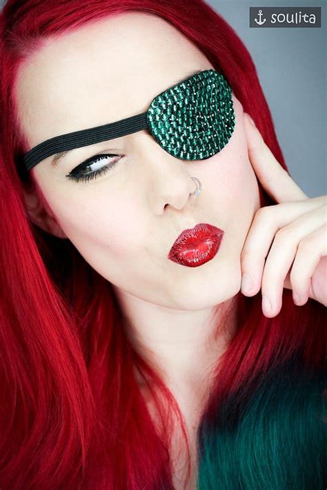 Eye Patch green Sparkle Rhinestones Cosplay | Etsy | Eyepatch ...