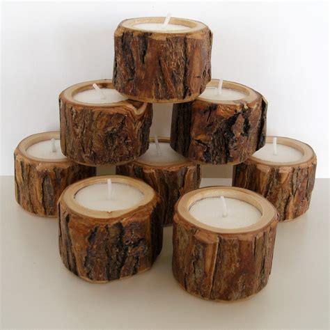 Little Dudes 8 Rustic Candle Holders