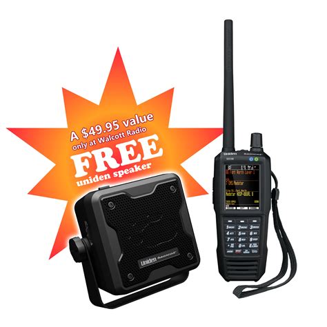 Uniden SDS100 True I/Q Digital Scanner with Free Speaker