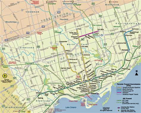 Toronto Subway and RT Maps - Free Printable Maps