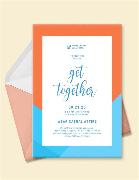 Get Together Invitation Templates in Word - FREE Download | Template.net