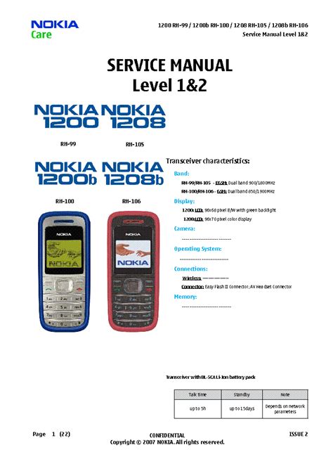 Nokia 105 Schematic Diagram Pdf - IOT Wiring Diagram