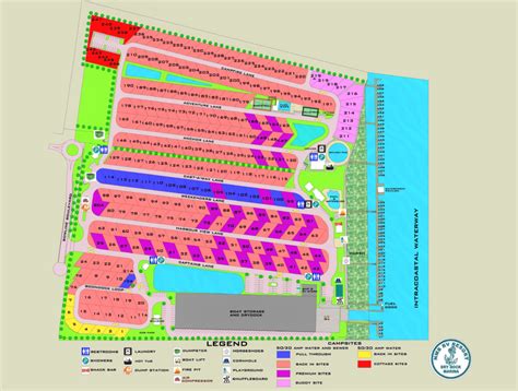 Park Map - North Myrtle Beach RV Resort and Dry Dock