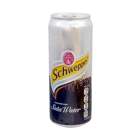 Jual Schweppes Minuman Bersoda Soda[330 mL/ Kemasan Kaleng] per dus isi ...