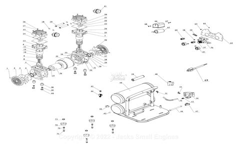 California Air Tools 4620AC Air Compressor Parts Diagram for Parts List