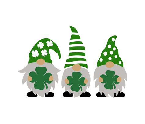 St. Patrick's Day Gnomes SVG / 3 Gnomes/ Stencil/ Sticker - Etsy