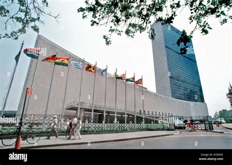 New York ,NY, "United Nations" BUilding Exterior U.N. Organization ...