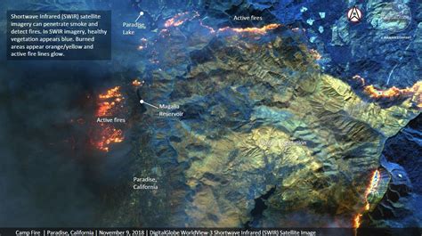 Satellite Imagery: Camp Wildfire - Paradise, California, November 9 ...