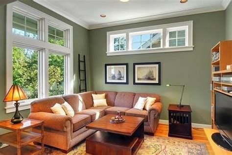 Paint Color Trends To Transform Your Living Space | Sage green living room, Brown living room ...