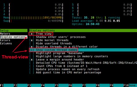 How to view threads of a process on Linux