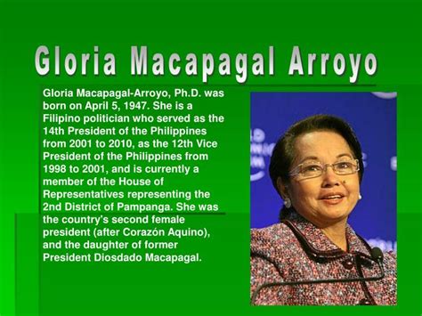 PPT - Gloria Macapagal Arroyo PowerPoint Presentation, free download - ID:5387348