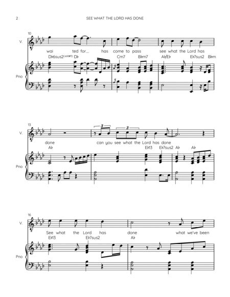 See what the Lord Has Done by Nathaniel Bassey - Small Ensemble - Digital Sheet Music | Sheet ...