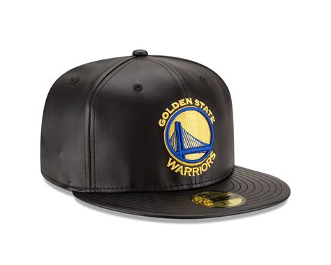 New Era Golden State Warriors Leather 59FIFTY Fitted Hat