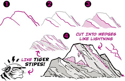 How To Draw Mountains | Art Rocket