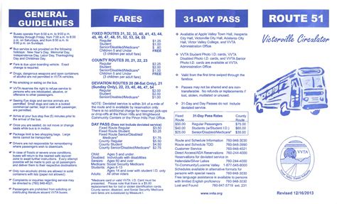 VVTA Bus Route 51 - Victorville Circulator Bus Schedule | PPT