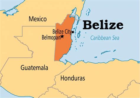 Belmopan Belize map - Map of belmopan Belize (Central America - Americas)