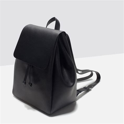 Black Leather Backpack Mens Zara | IUCN Water