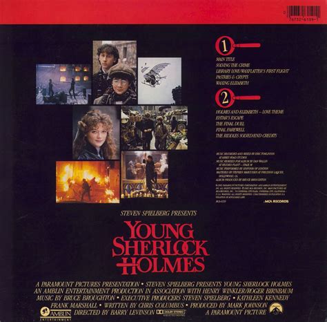 Original Soundtrack Young Sherlock Holmes OST US Vinyl LP — RareVinyl.com