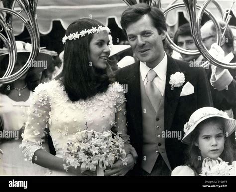 Jun. 29, 1974 - Marriage of David de Rothschild to Olympia Stock Photo ...