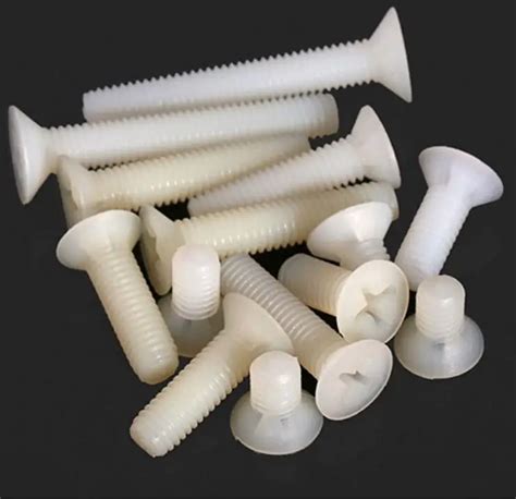 M3 M4 Phillips Flat Head Nylon Screws Machine Screws Nylon plastic ...