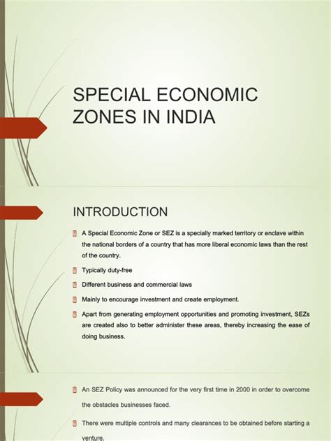 Special Economic Zones in India | PDF | Economies | Trade