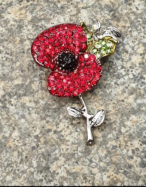 Poppy brooch Remembrance Day | Etsy