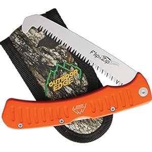 Outdoor Edge Flip N' Zip Saw, FW-45, Folding Hunting and Camp Saw for Wood or Bone, 4.4 Inch ...