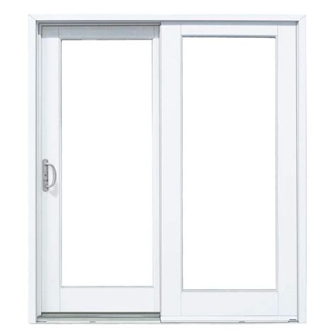 MasterPiece 60 in. x 80 in. Composite Left-Hand Sliding Patio Door with ...