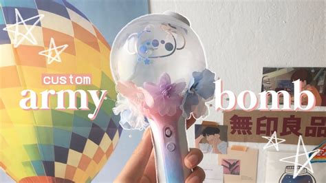 customizing my bts army bomb 🌸🎨 - YouTube