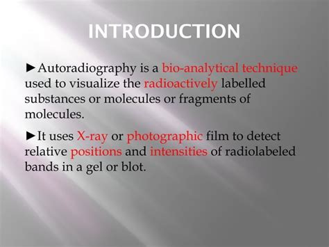 Autoradiography | PPT