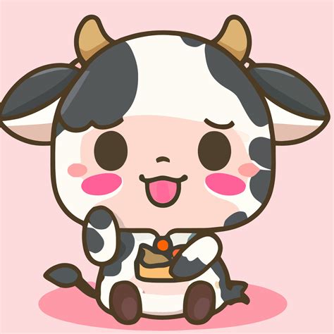 Chibi Cow Drawing