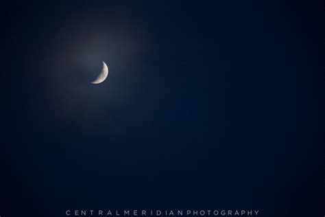 Central Meridian Photography | Moon in the Night Sky - Central Meridian Photography