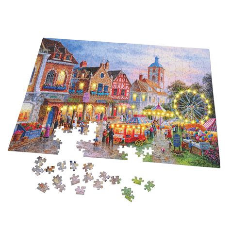 The 500 Piece Illuminated Jigsaw Puzzle - Hammacher Schlemmer