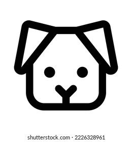 Dog Face Logo Icon Vector Cute Stock Vector (Royalty Free) 2226328961 | Shutterstock