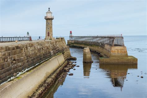 whitby harbour jetty and lighthouse | david perry | Flickr