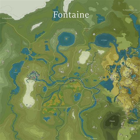 I drew a map of what Fontaine *could look like : r/Genshin_Impact