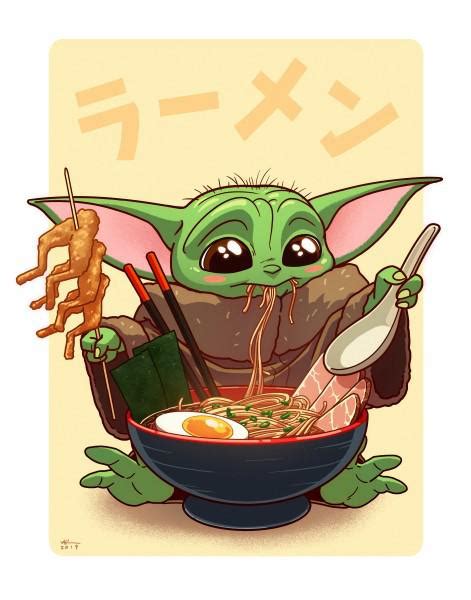 Made some Baby Yoda art! Delicious Porg Belly Ramen from the Outer Rim ...