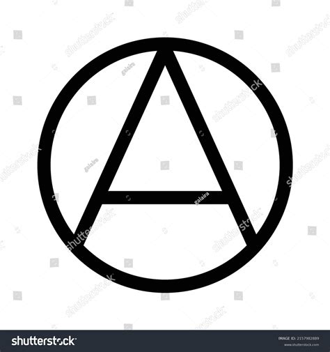 Anarchy Sign Vector Image No Background Stock Vector (Royalty Free ...