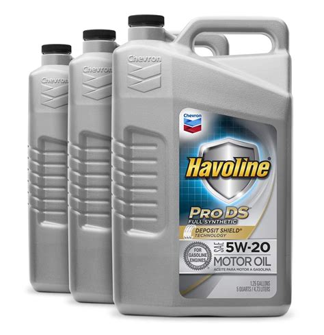 HAVOLINE 223727485 PRO DS Full Synthetic 5W20 Oil, 5 Quart, 3 Pack NEW ...