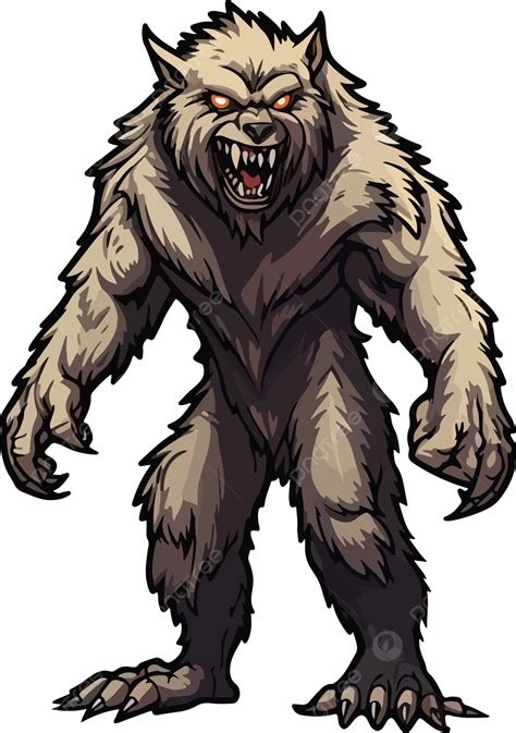 Halloween Werewolf Vector, Halloween, Werewolf, Vector PNG Transparent ...