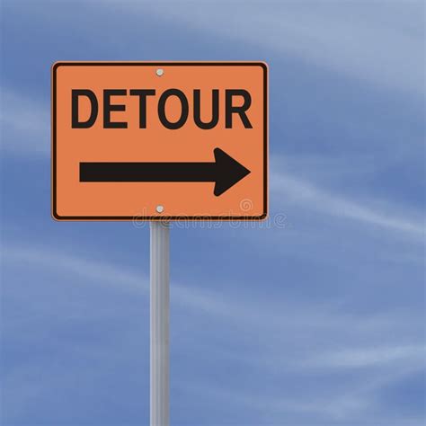 Detour Road Sign Stock Image - Image: 29116601