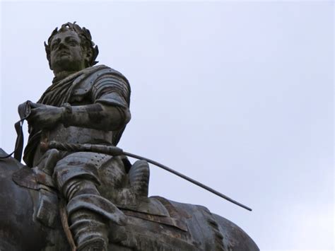 Equestrian statue of George I in Stowe UK