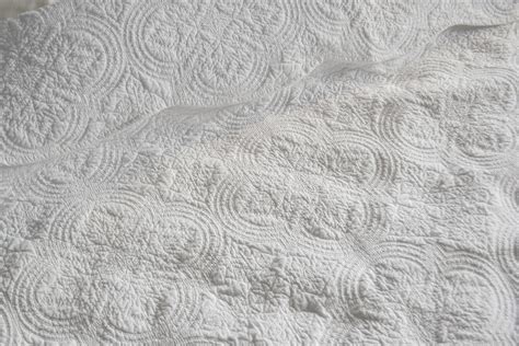 White Embroidered Cotton Bedspread | Bedding | Natural Bed Company