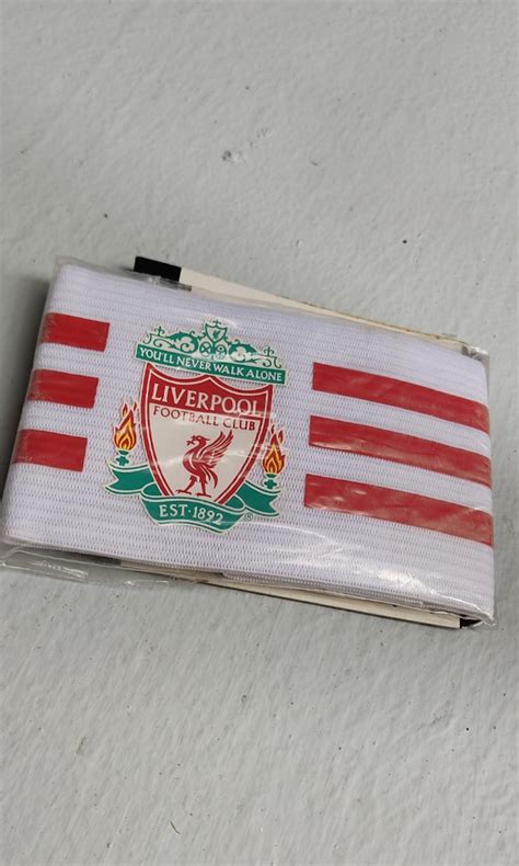 Authentic Liverpool Captain's armband, Sports Equipment, Sports & Games, Racket & Ball Sports on ...