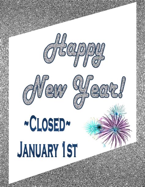 Closed for New Year