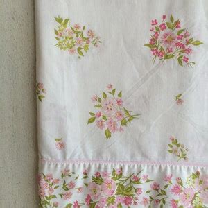 Beautiful Vintage Floral Twin Size Flat Sheet - Etsy