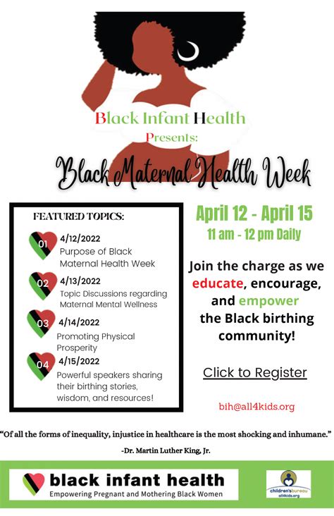 Black Maternal Health Week – Black Infant Health