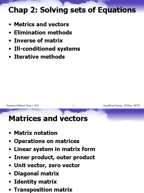 2-Linear System PDF | PDF | Matrix (Mathematics) | System Of Linear ...